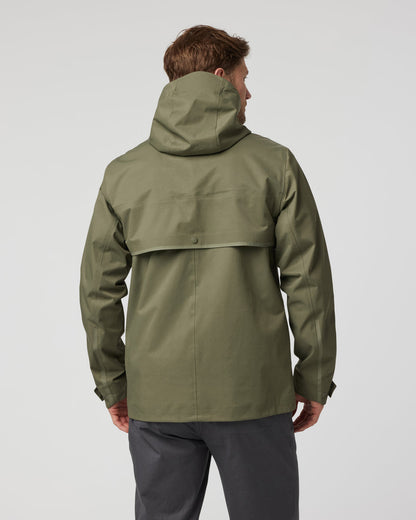 Tuuli Rain Jacket Men's Dark Metal Waterproof Jacket | Vuori outlet