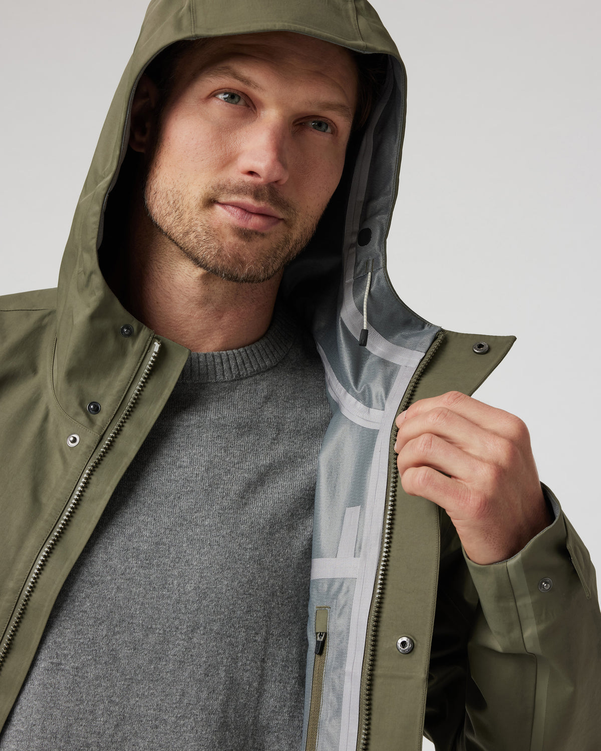 Tuuli Rain Jacket Men's Dark Metal Waterproof Jacket | Vuori outlet