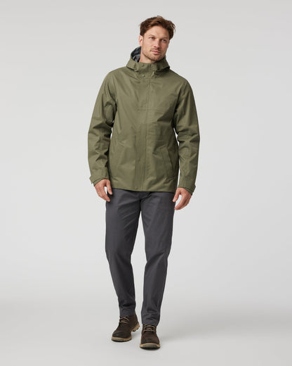 Tuuli Rain Jacket Men's Dark Metal Waterproof Jacket | Vuori outlet