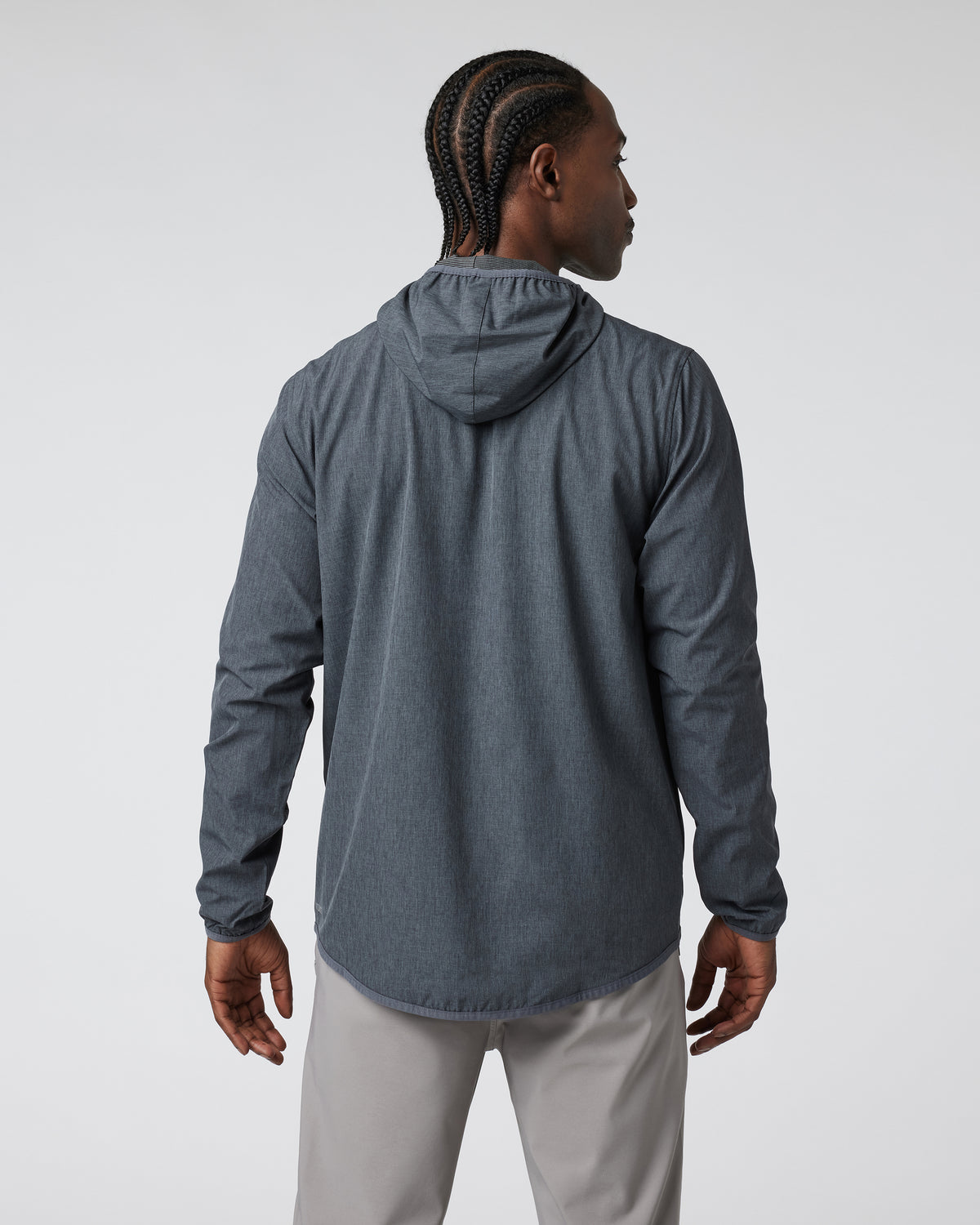 Outdoor Trainer Shell Dark Pewter Linen Texture | Vuori onsale