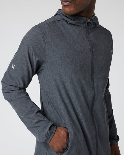 Outdoor Trainer Shell Dark Pewter Linen Texture | Vuori onsale