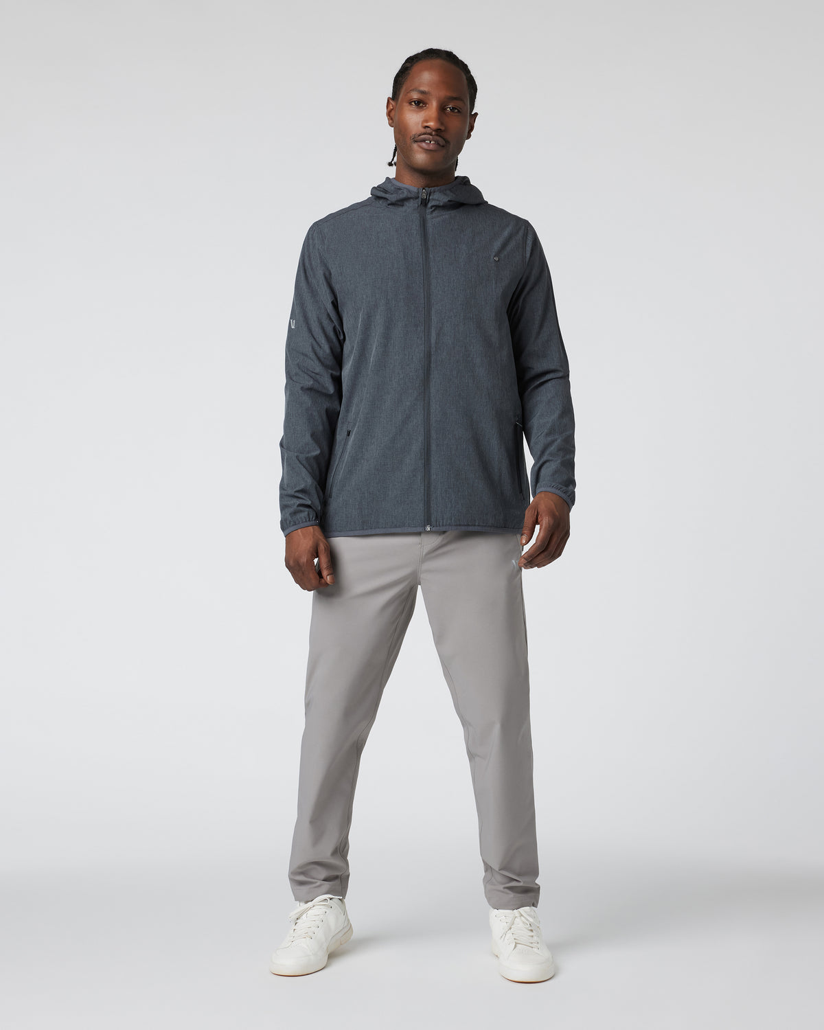 Outdoor Trainer Shell Dark Pewter Linen Texture | Vuori onsale