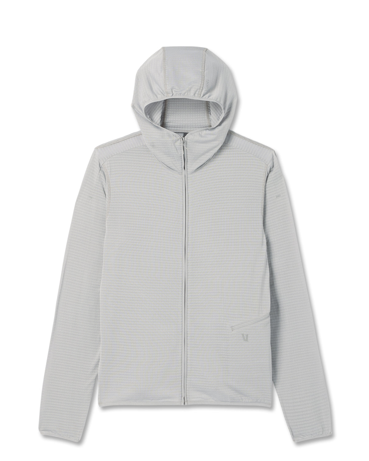 Powergrid Full Zip Jacket 2.0 Men's Sea Fog Fleece Jacket | Vuori for sale