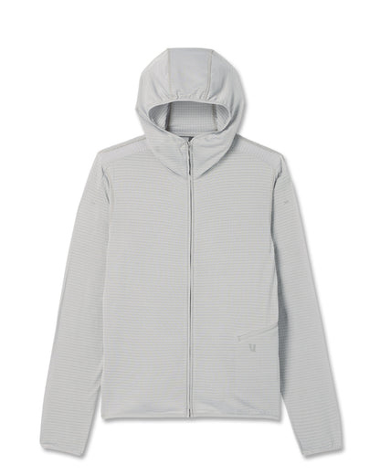 Powergrid Full Zip Jacket 2.0 Men's Sea Fog Fleece Jacket | Vuori for sale