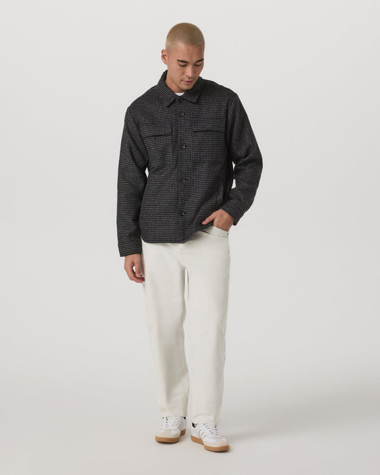 Ridge Natural Shirt Jacket Men's Grey Button-Up Jacket | Vuori onsale