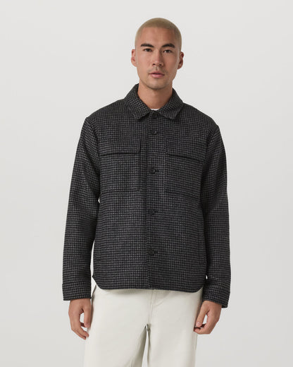 Ridge Natural Shirt Jacket Men's Grey Button-Up Jacket | Vuori onsale