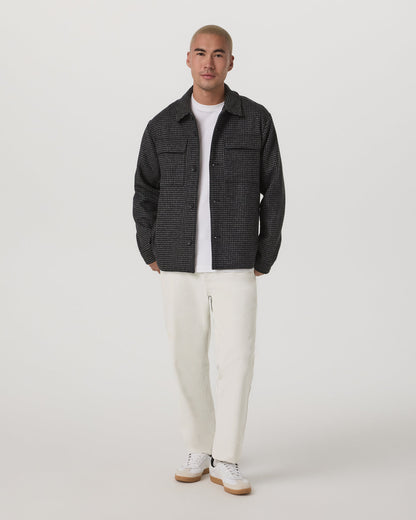 Ridge Natural Shirt Jacket Men's Grey Button-Up Jacket | Vuori onsale