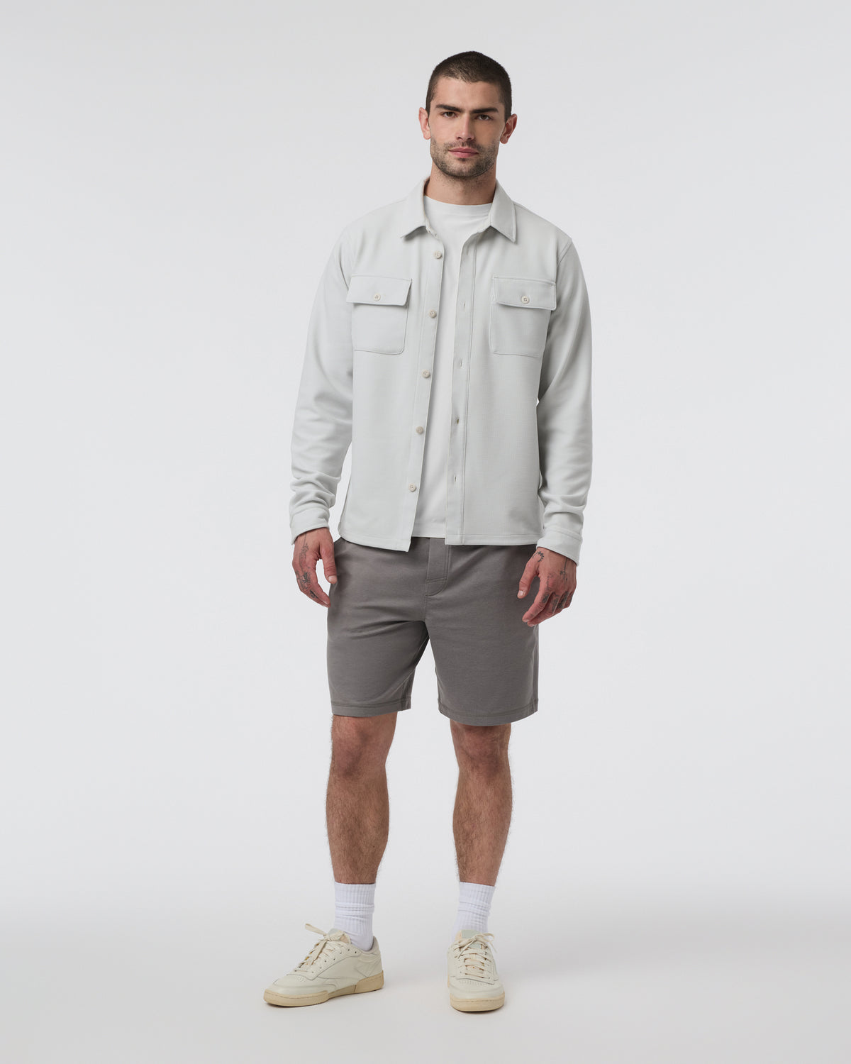 Waffle Shirt Jacket Salt | Vuori outlet