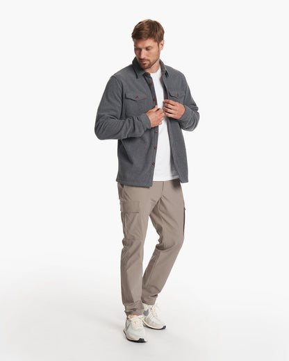 Aspen Shirt Jacket Men's Heather Grey Shirt Jacket | Vuori shop