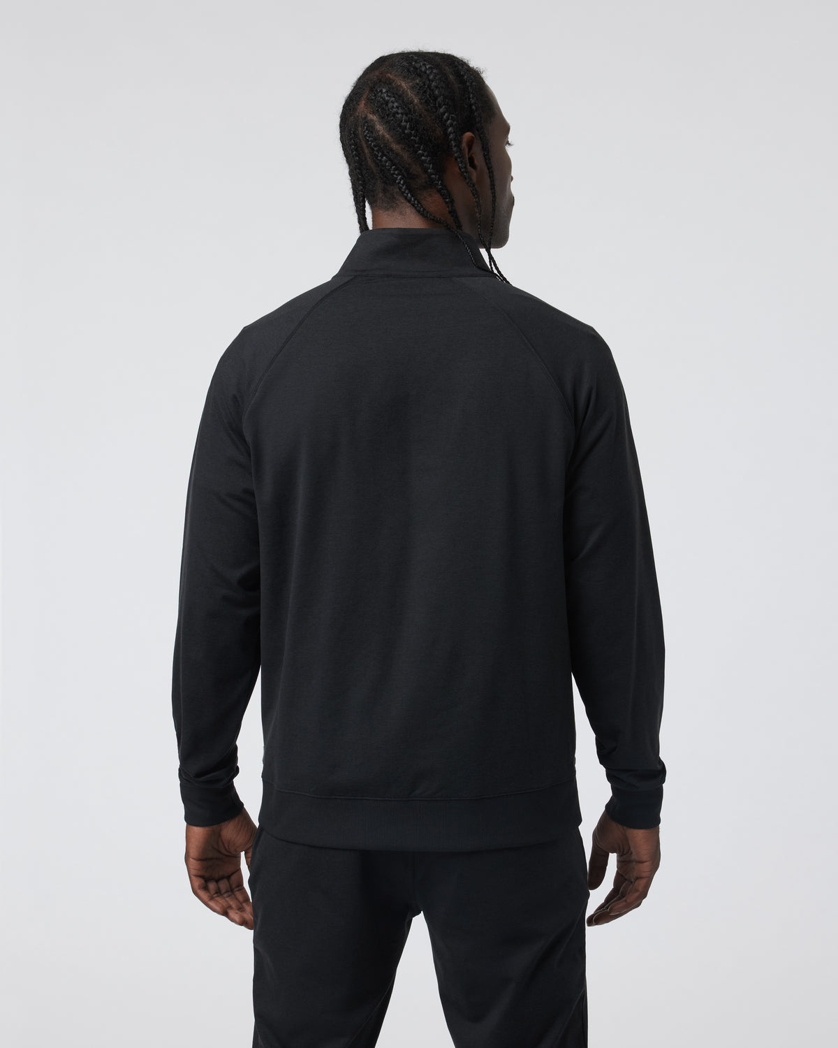 Coronado Novelty Full Zip Men's Black Heather Jacket | Vuori onsale
