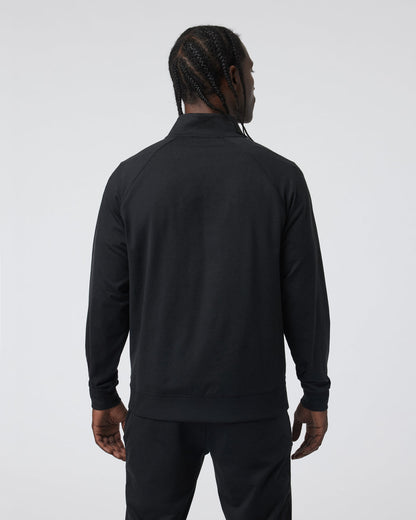 Coronado Novelty Full Zip Men's Black Heather Jacket | Vuori onsale