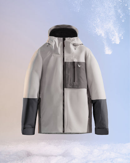 Taika Snow Shell Men's Amethyst Grey Ski/Board Jacket | Vuori shop