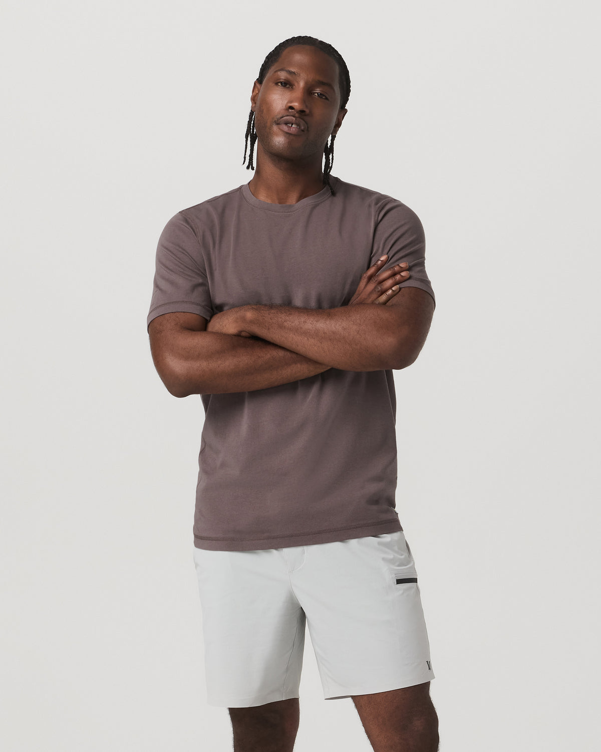 Tuvalu Tee Men's Cotton Short Sleeve T-Shirt in Timber | Vuori online