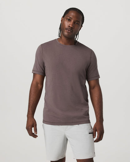 Tuvalu Tee Men's Cotton Short Sleeve T-Shirt in Timber | Vuori online