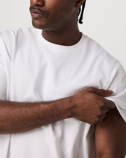 Short Sleeve Heavyweight Cotton Tee Men's White T-Shirt | Vuori onsale
