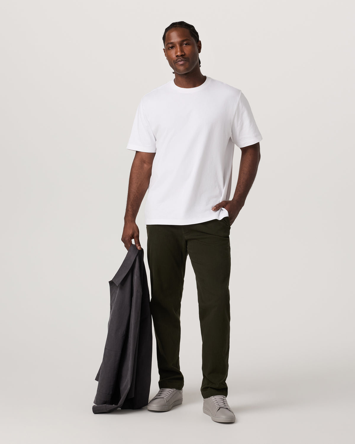 Short Sleeve Heavyweight Cotton Tee Men's White T-Shirt | Vuori onsale