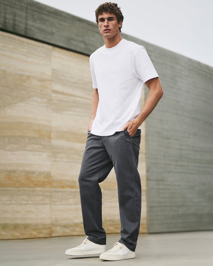 Short Sleeve Heavyweight Cotton Tee Men's White T-Shirt | Vuori onsale