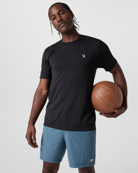 Short Sleeve Clearview Seamless Tee Black | Vuori online