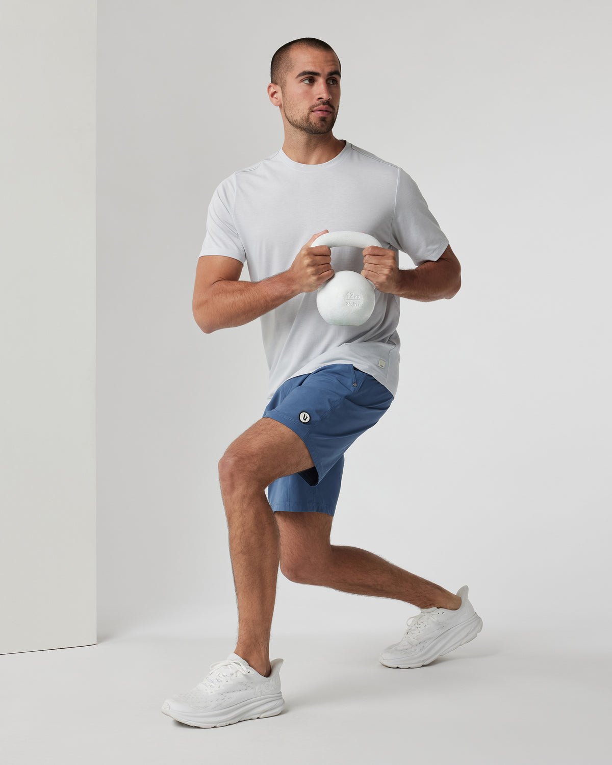 Current Tech Tee Men's Frost Grey Lightweight Shirt | Vuori discount