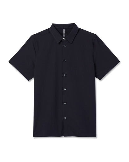 Short-Sleeve Manhattan Button Down Black | Vuori onsale