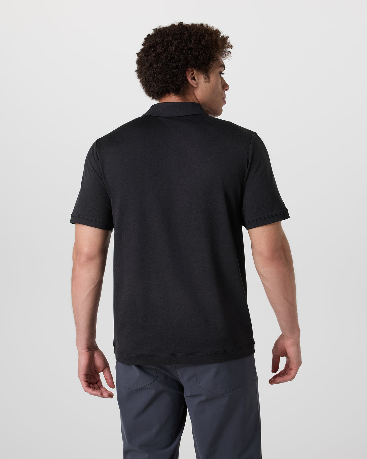 Short Sleeve Ponto Performance Polo Black Heather | Vuori sale