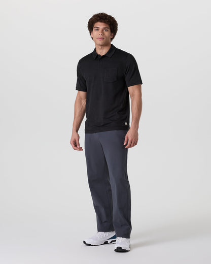 Short Sleeve Ponto Performance Polo Black Heather | Vuori sale