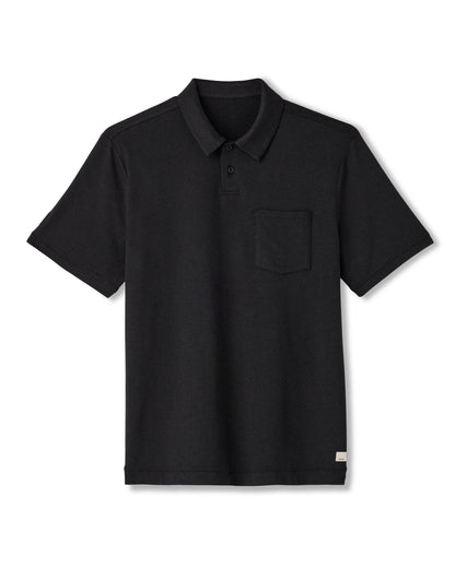 Short Sleeve Ponto Performance Polo Black Heather | Vuori sale