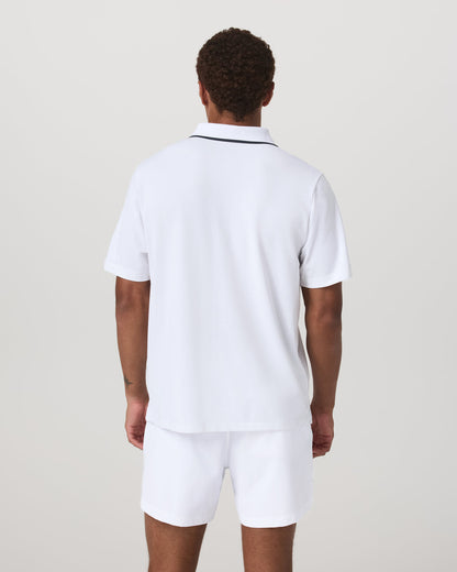 Short Sleeve Gamepoint Polo 2.0 Men's White Polo Shirt | Vuori onsale