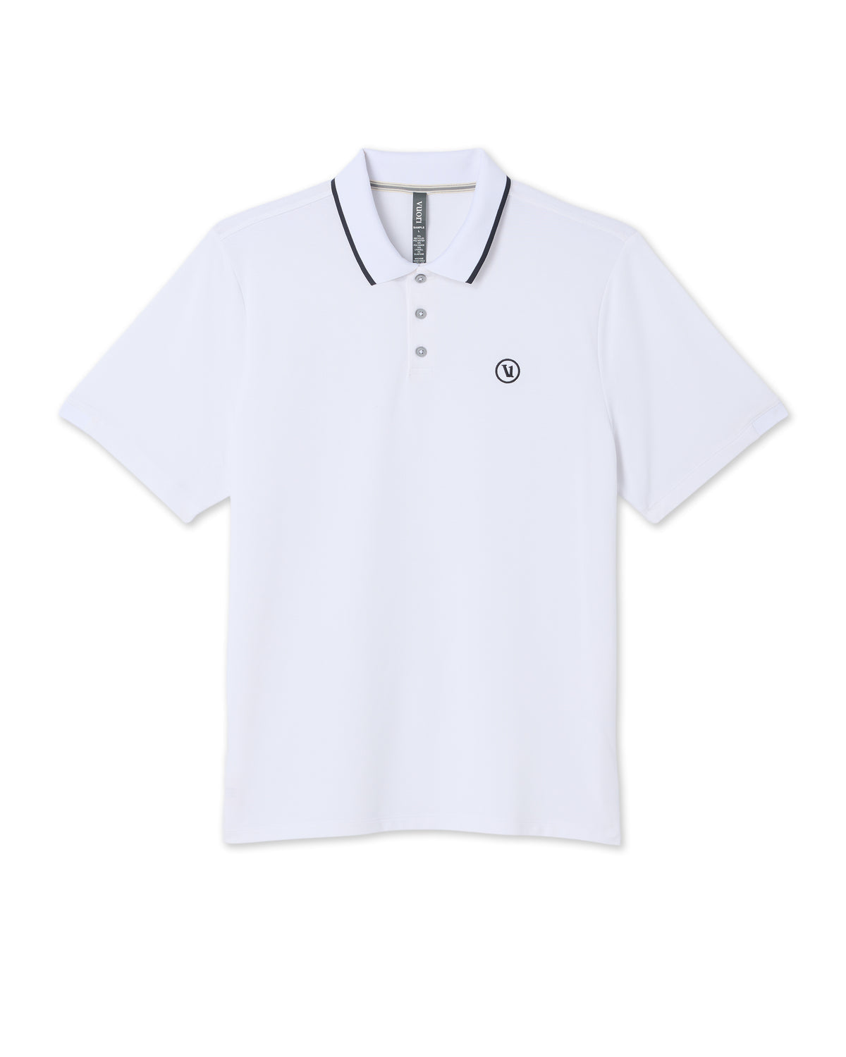 Short Sleeve Gamepoint Polo 2.0 Men's White Polo Shirt | Vuori onsale