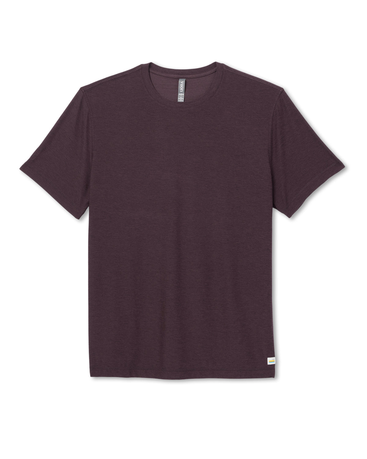Strato Tech Tee Men's Raisin Heather Performance Shirt | Vuori outlet