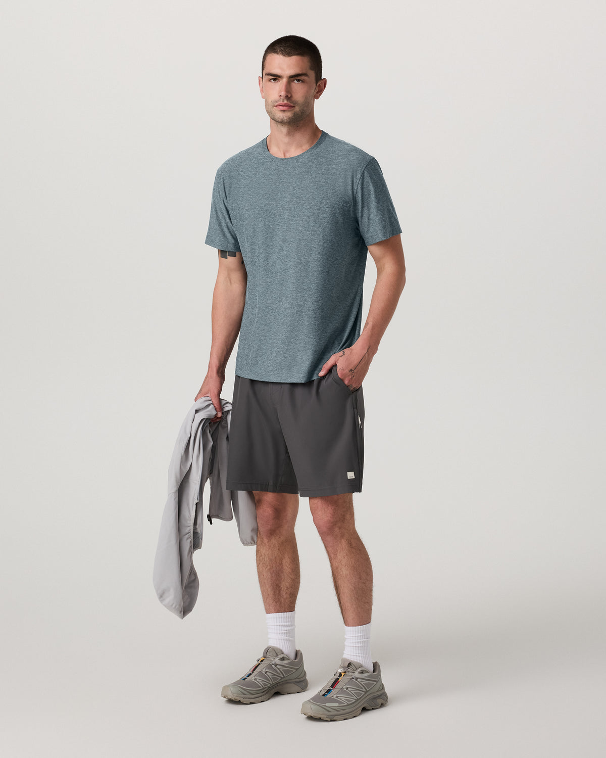 Short Sleeve Strato Tee - Relaxed Fit Kashmir Heather | Vuori sale