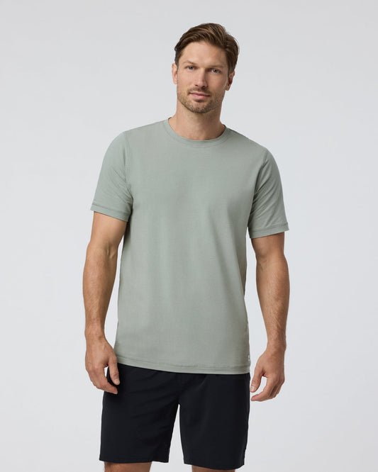 Tuvalu Tee Agave Green Cotton T-Shirt | Vuori onsale