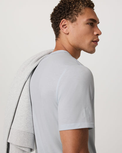 Current Tech Tee Men's Performance Shirt in Light Mist | Vuori for sale