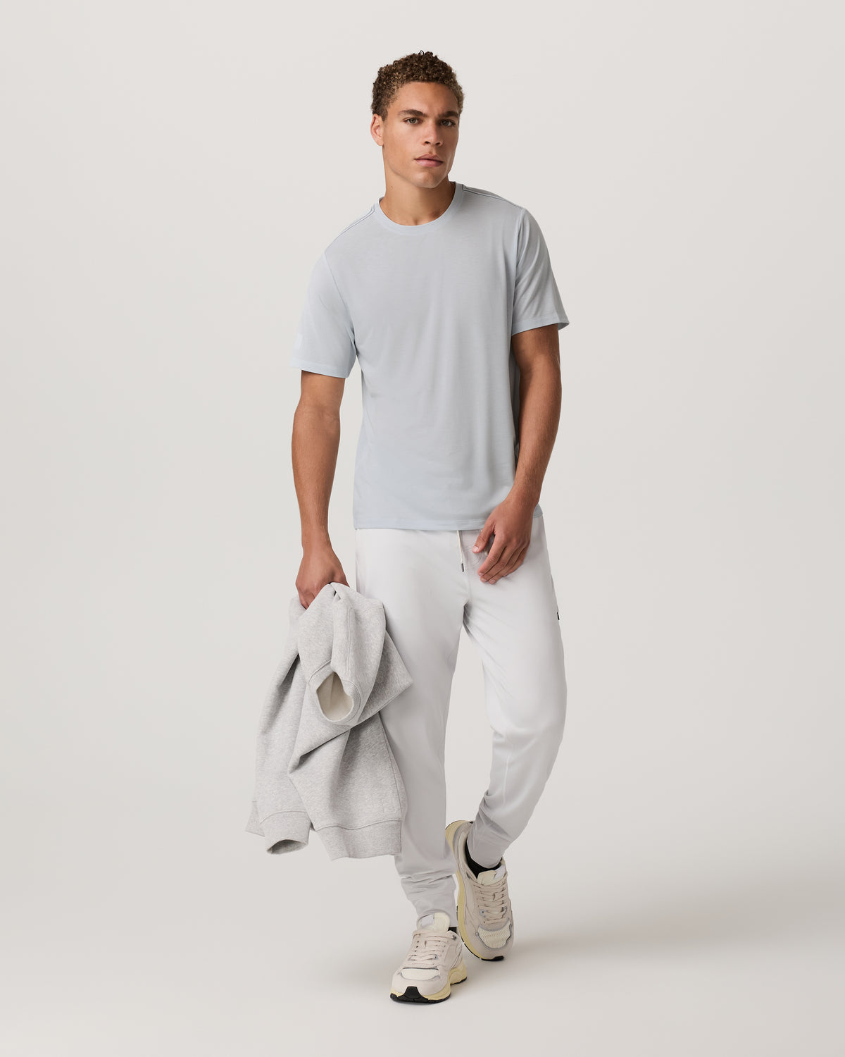 Current Tech Tee Men's Performance Shirt in Light Mist | Vuori for sale
