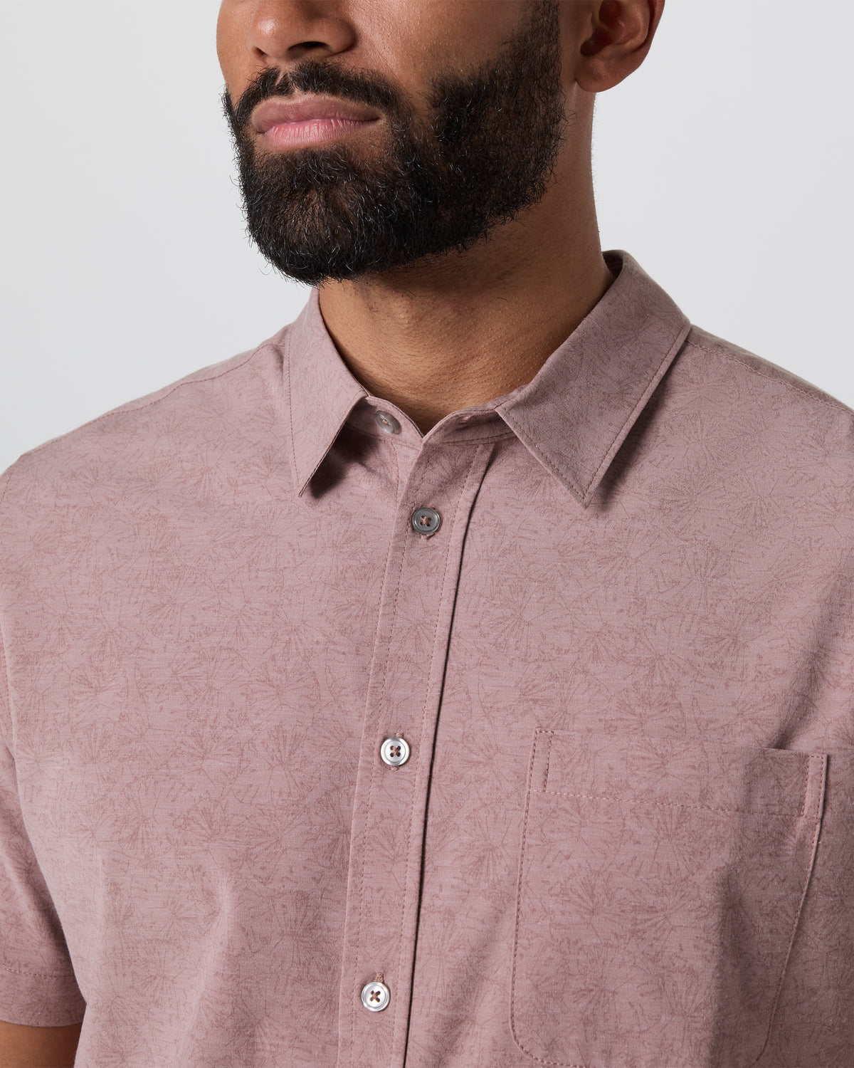 Short Sleeve Bridge Button Down Zion Rose Water Lily | Vuori online