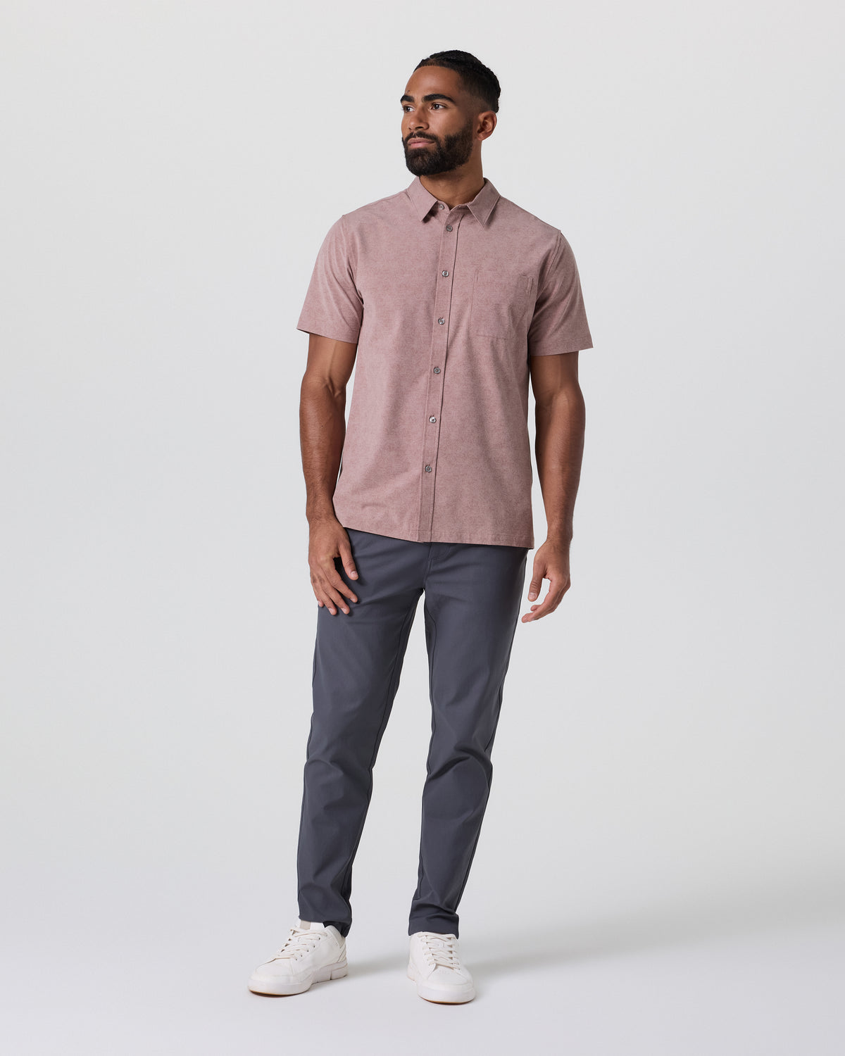 Short Sleeve Bridge Button Down Zion Rose Water Lily | Vuori online