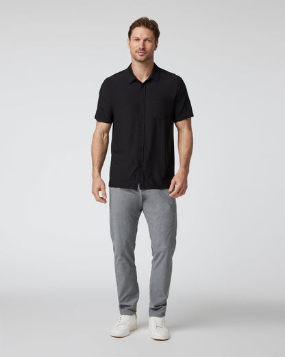 Short Sleeve Strato Button Down Men's Black Shirt | Vuori discount