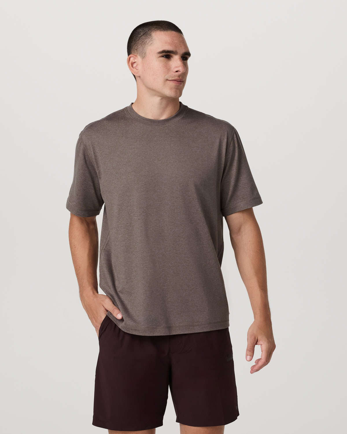 Men's Short Sleeve Ponto Tee - Relaxed Huckleberry | Vuori for sale