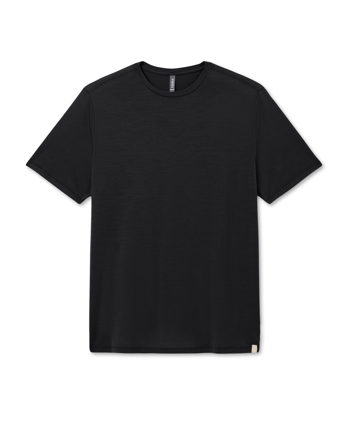 Short Sleeve Merino Wool Tee Men's Black Knit Shirt | Vuori discount