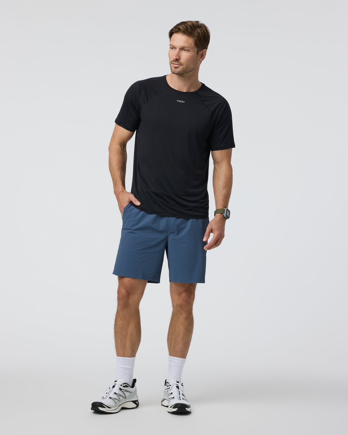 Short Sleeve Precept Tech Tee Black | Vuori outlet