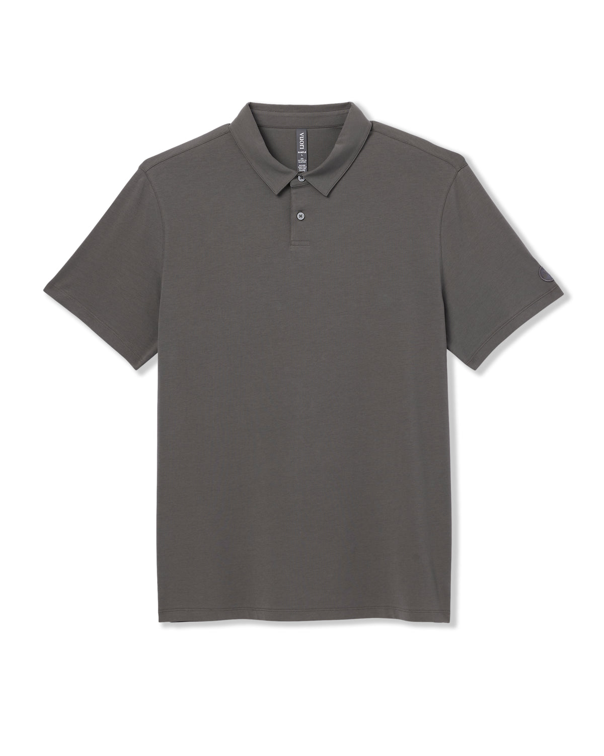 Short Sleeve Feather Polo Warm Grey | Vuori online