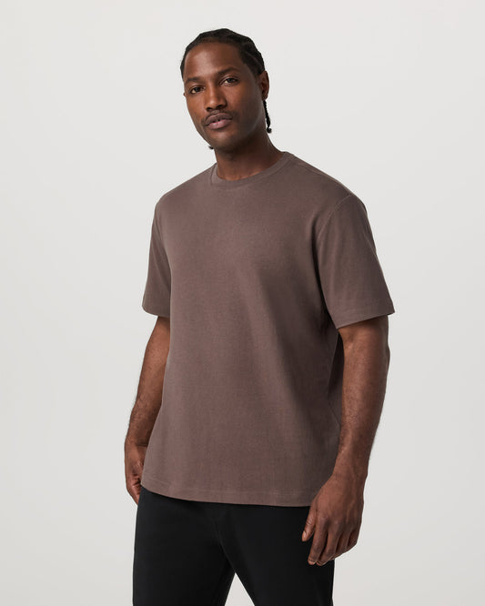 Men's Short Sleeve Heavyweight Cotton Tee Huckleberry | Vuori discount