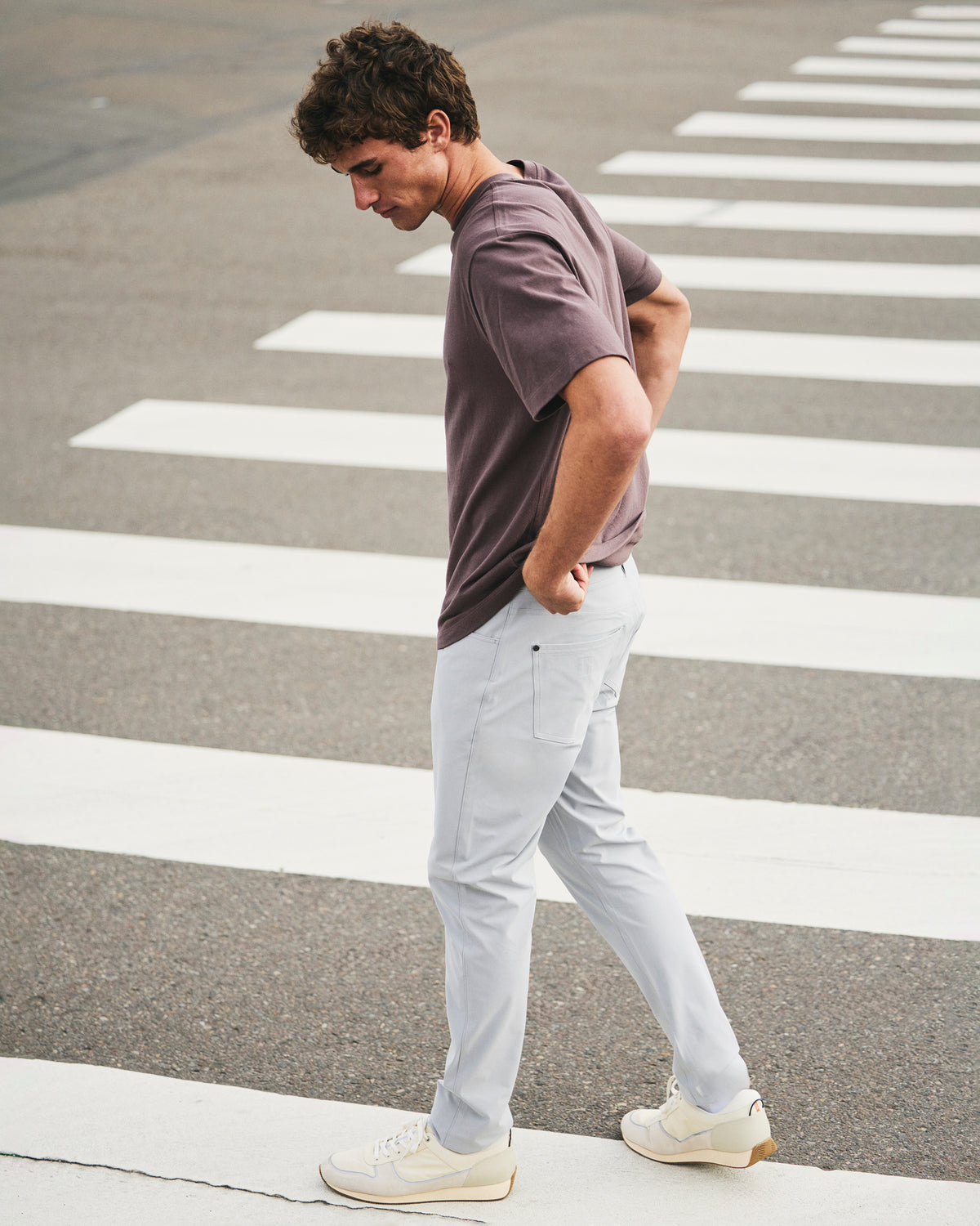 Men's Short Sleeve Heavyweight Cotton Tee Huckleberry | Vuori discount