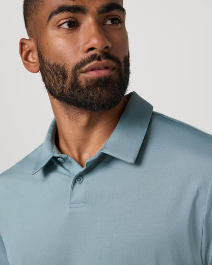 Short Sleeve Viewpoint Polo 2.0 Men's Mist Polo Shirt | Vuori sale