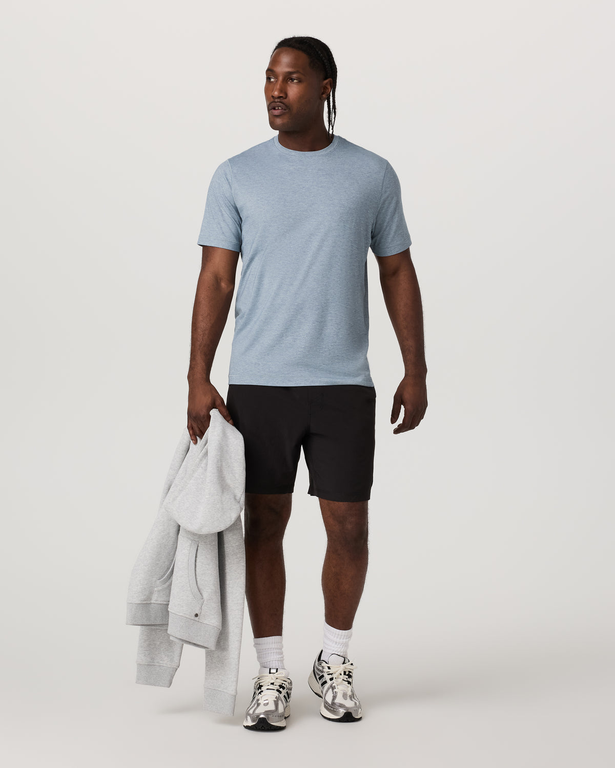 Short Sleeve Everyday Tee Men's Sea Glass Heather Tee | Vuori for sale