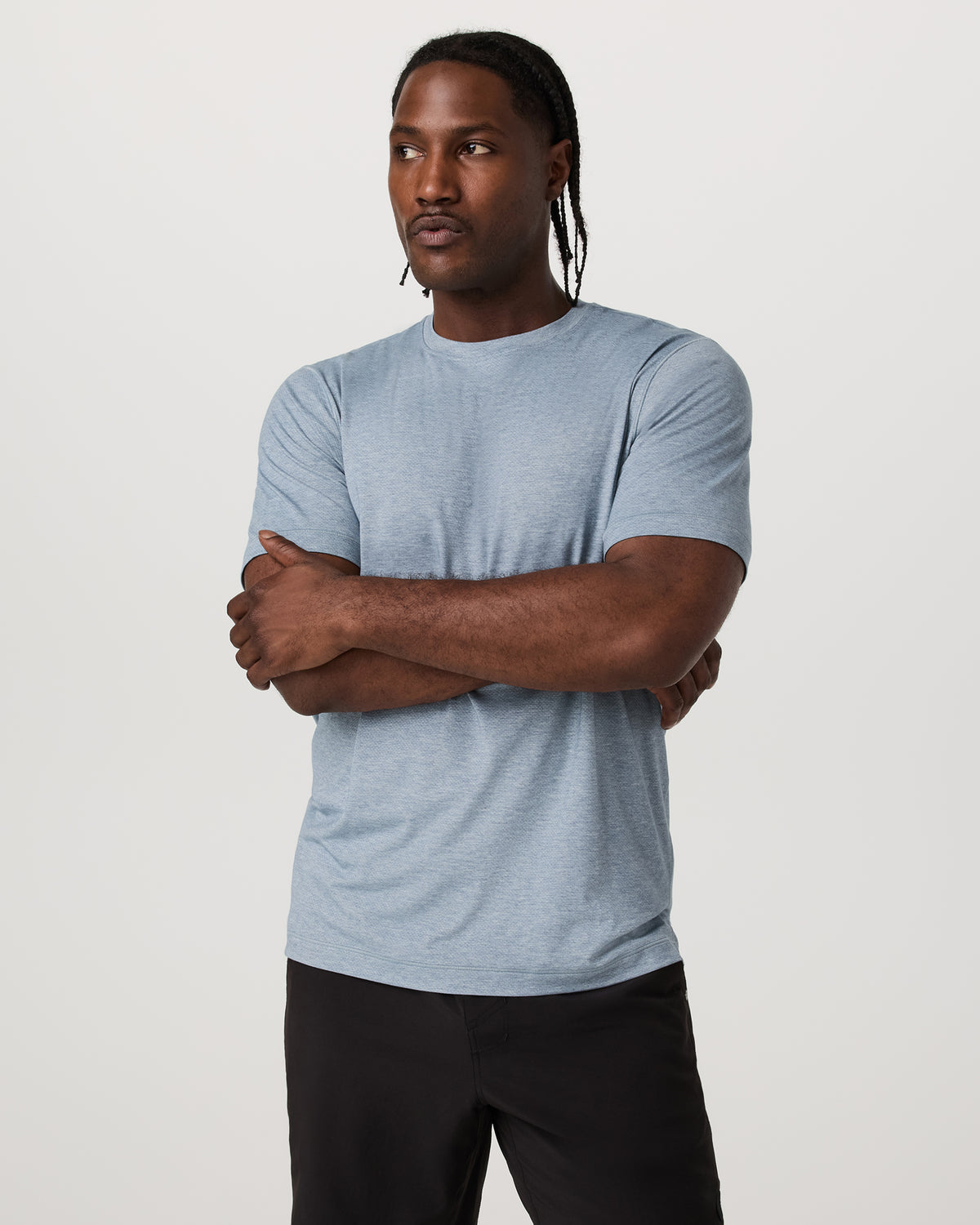 Short Sleeve Everyday Tee Men's Sea Glass Heather Tee | Vuori for sale