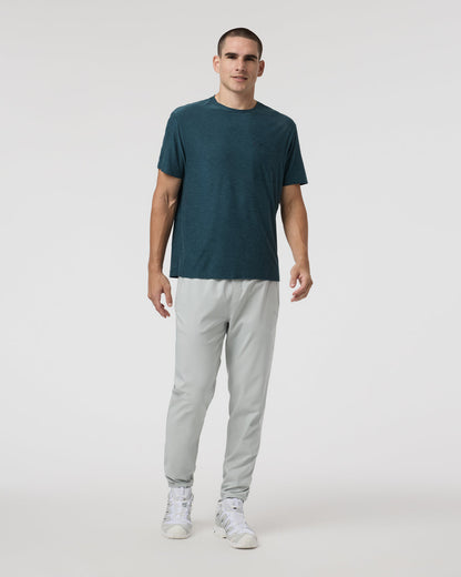 Short Sleeve Strato Pocket Tee - Relaxed Fit Light Deep Sea Heather | Vuori online