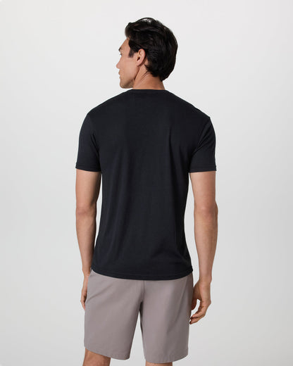 V1 Logo Tee Men's Black Graphic Tee | Vuori online