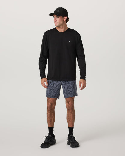 Men's Long Sleeve Clearview Seamless Tee Black | Vuori sale