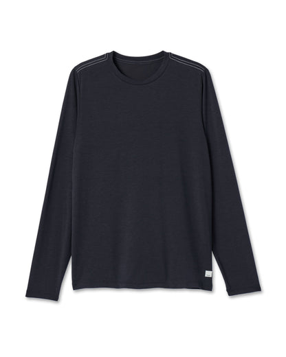 Long Sleeve Current Tech Tee Black T-Shirt | Vuori onsale